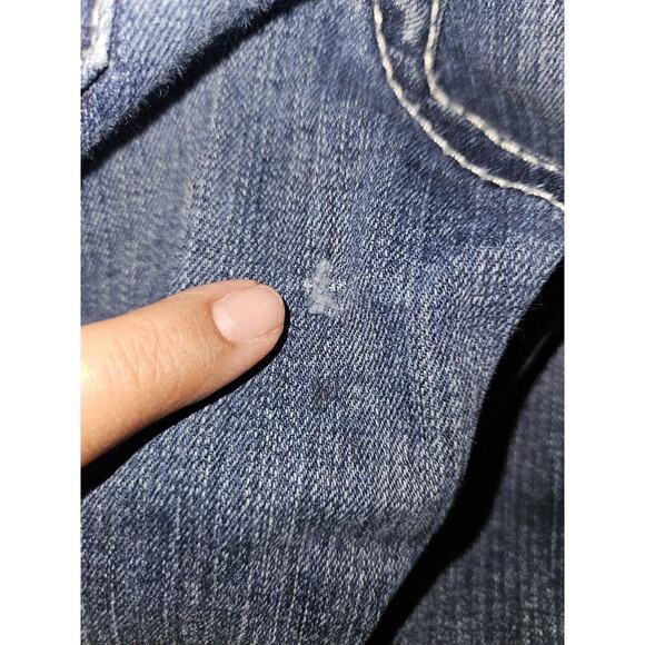 Ariat Real Jeans Women Sz 27R Mid Rise Straight Leg Blue Denim Length 31 - Picture 6 of 13